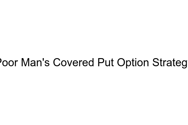 Poor Man’s Covered Put Option Strategy