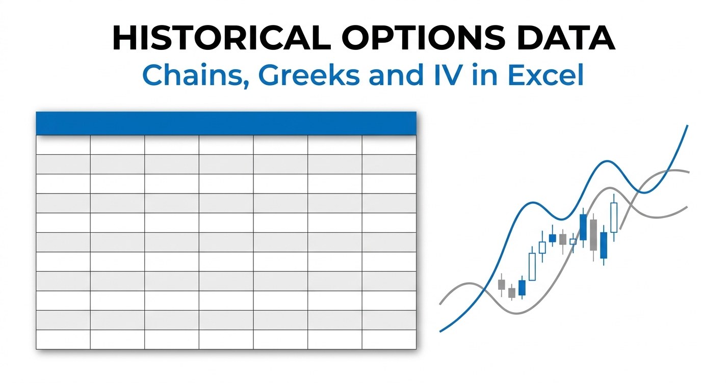 Historical Options Data: Chains, Greeks and IV in Excel